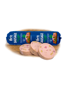 Picture of Brit Premium Sausage Turkey & Peas 800g