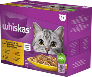 Picture of Whiskas Adult kapsička drůbeží hody v želé kuře/kachna/krůta 12x85g