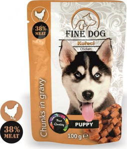Picture of Fine Dog kapsička Puppy kuřecí v omáčce 100g